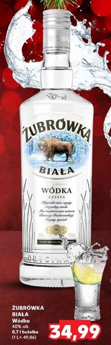 Kaufland Wódka żubrówka biała oferta