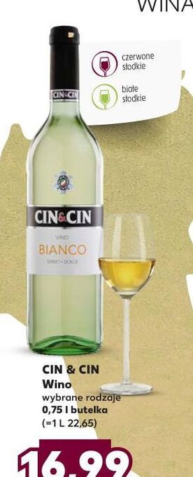 Kaufland Wino cin&cin bianco oferta
