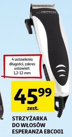 Auchan Strzyżarka gallant ebc001 esperanza oferta