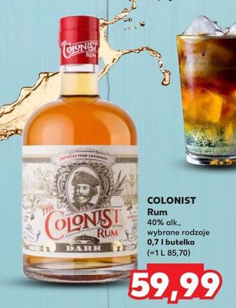 Kaufland Rum the colonist dark oferta
