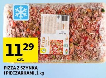 Auchan Pizza z szynką i pieczarkami podniesiony kciuk oferta