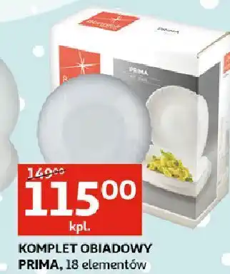 Auchan Komplet obiadowy prima bormioli rocco oferta