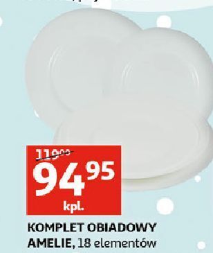 Auchan Komplet obiadowy amelie oferta