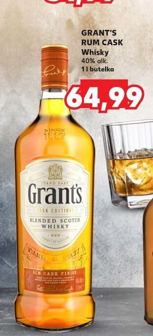 Kaufland Whisky grant's rum cask oferta