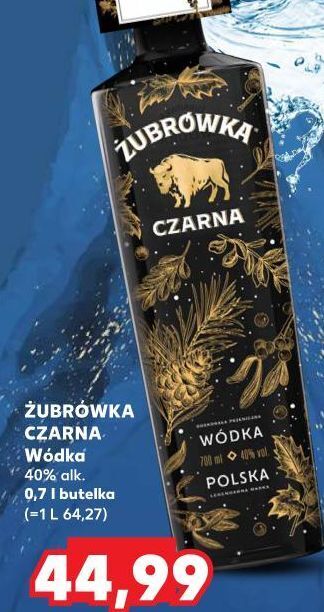 Kaufland Wódka żubrówka czarna oferta