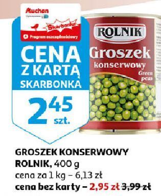 Auchan Groszek konserwowy rolnik oferta