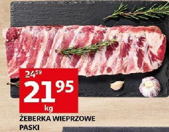 Auchan Żeberka wieprzowe paski oferta