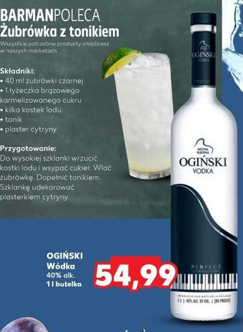 Kaufland Wódka ogiński vodka oferta