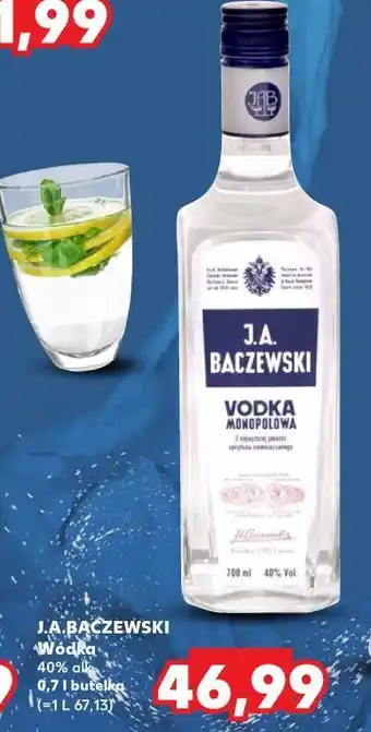 Kaufland Wódka j.a. baczewski monopolowa oferta