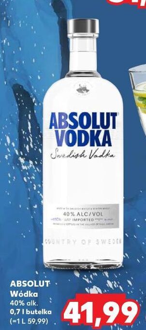 Kaufland Wódka absolut vodka oferta