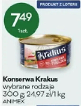 Groszek Animex Konserwa Krakus wybrane rodzaje 300 g oferta
