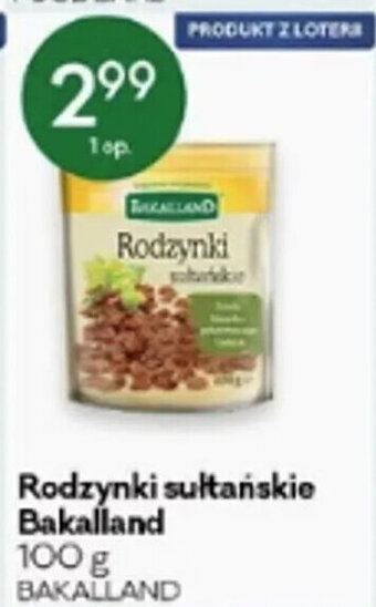 Bakalland Rodzynki sułtańskie 100 g