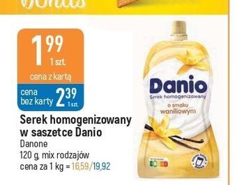 E.Leclerc Serek wanilia saszetka danone danio oferta