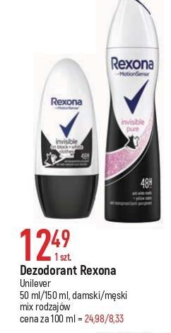 E.Leclerc Antyperspirant black + white rexona invisible oferta