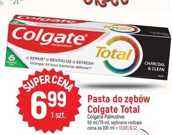 E.Leclerc Pasta do zębów charcoal & clean colgate total oferta