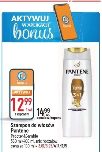 E.Leclerc Szampon intensive repair pantene pro-v oferta