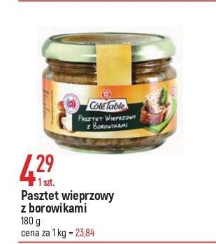 E.Leclerc Pasztet wieprzowy z borowikami wiodąca marka cote table oferta