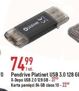 E.Leclerc Pendrive 128 gb platinet oferta