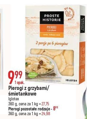 E.Leclerc Pierogi z grzybami iglotex proste historie oferta