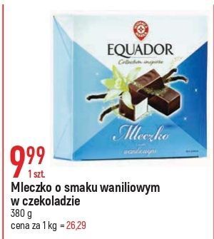 E.Leclerc Mleczko o smaku waniliowym w czekoladzie wiodąca marka equador oferta