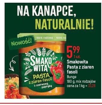 E.Leclerc Pasta z ziaren fasoli czerwoną papryką smakowita oferta