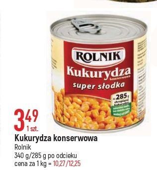 E.Leclerc Kukurydza konserwowa super słodka rolnik oferta