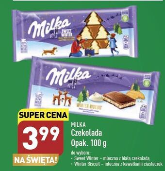 ALDI Czekolada sweet winter milka oferta