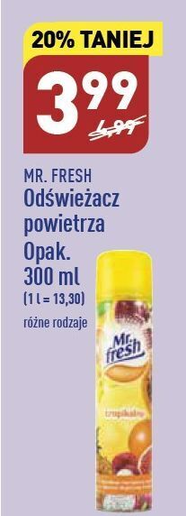 ALDI Odświeżacz powietrza tropikalny mr. fresh oferta