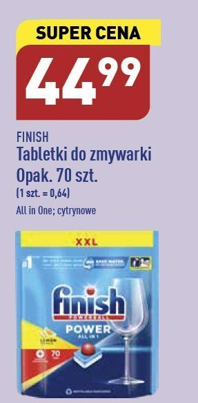 ALDI Tabletki do zmywarek lemon finish all in 1 oferta