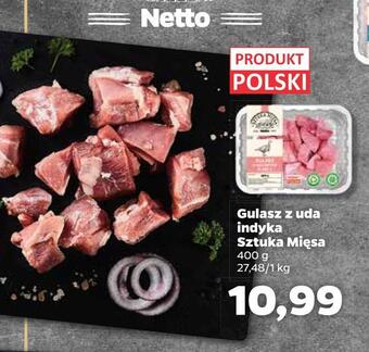 Netto Gulasz z uda indyka sztuka mięsa oferta