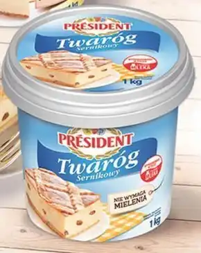 Auchan Président twaróg sernikowy 1 kg oferta