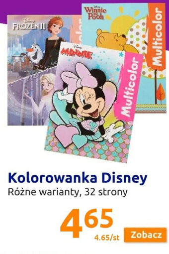 Action Kolorowanka Disney, Różne warianty, 32 strony oferta