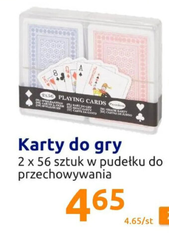 Action Karty do gry 2x56 szt. w pudełku do przechowywania oferta