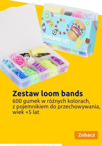 Action Zestaw loom bands 600 gumek w różnych kolorach, z pojemnikiem do przechowywania, wiek +5 lat oferta