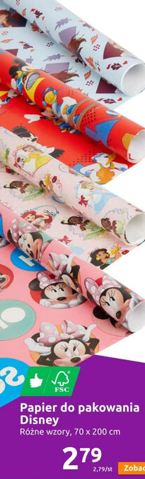 Action Papier do pakowania Disney Różne wzory, 70x200cm oferta