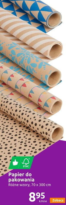Action Papier do pakowania Różne wzory, 70x300cm oferta