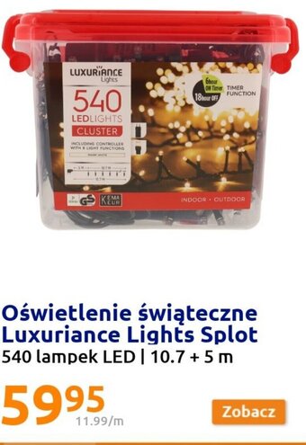 Action Oświetlenie świąteczne Luxuriance Light Splot 540 lampek LED/ 10,7+5m oferta