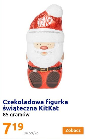 Action Czekoladowa figurka świąteczna KitKat 85g oferta