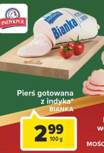 Carrefour Market Indykpol Pierś gotowana z indyka Bianka 100g oferta