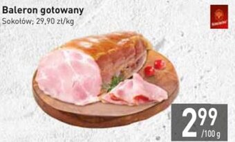 Stokrotka Sokołów Baleron gotowany 100 g oferta
