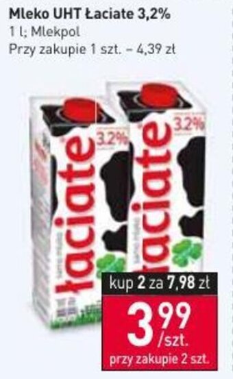 Stokrotka Mlekpol Mleko UHT Łaciate 3,2 % 1L oferta