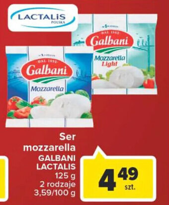 Carrefour Market Lactalis ser mozzarella Galbani 125g oferta