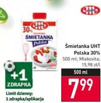 Stokrotka Mlekovita Śmietanka UHT Polska 30% 500 ml oferta