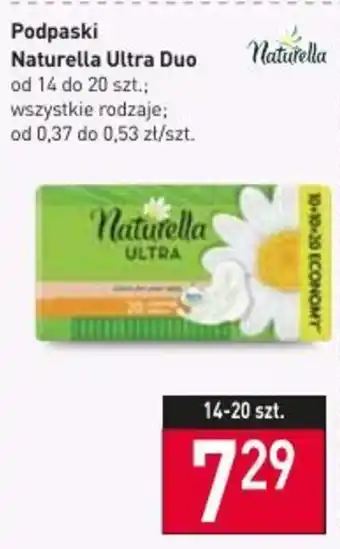 Stokrotka Naturella Podpaski Ultra Duo od 14 sztuk do 20 sztuk wszystkie rodzaje oferta