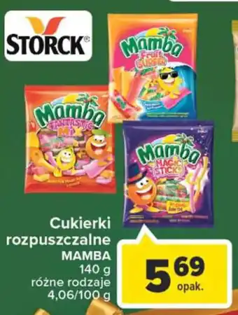 Carrefour Market Storck cukierki rozpuszczalne Mamba 140g oferta