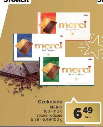 Carrefour Czekolada mleczna z kawałkami orzechów i migdałami storck merci oferta