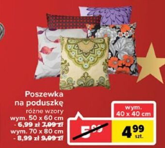 Carrefour Poszewka na poduszkę 70 x 80 cm oferta