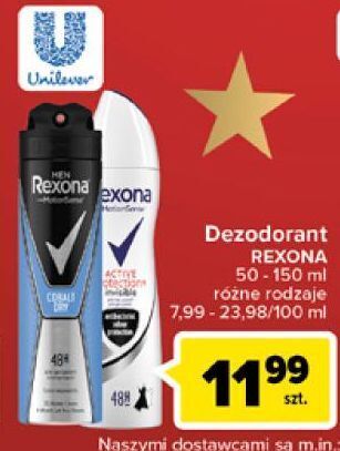 Carrefour Dezodorant invisible rexona active protection+ oferta
