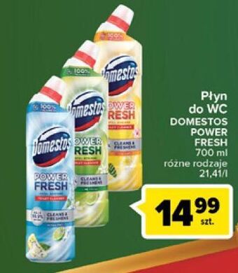 Carrefour Żel do wc ocean fresh domestos power fresh (wcześniej total hygiene) oferta