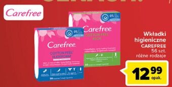 Carrefour Wkładki cotton aloe carefree oferta